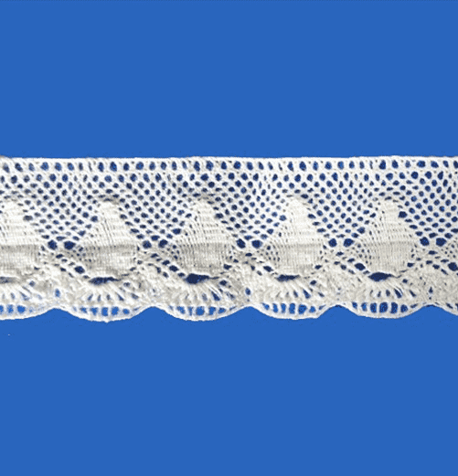 white cotton 2.7cm lace