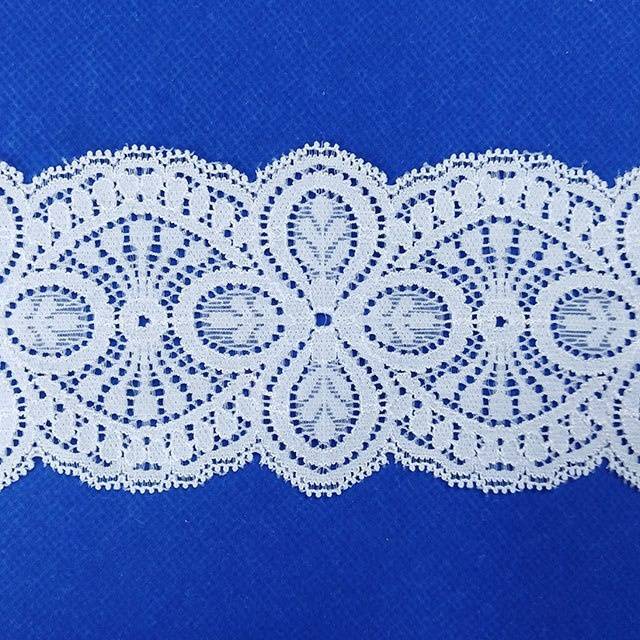 crochet blouse black lace fabrics wholesale for lady garment
