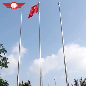 Discountable price Outdoor Electric-Operated SUS 304 Non Tangle Flag Pole Rod with Fittings