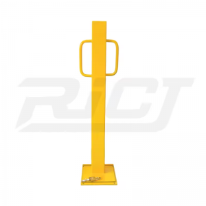 Factory Cheap Price Carbon Steel Flat Top Yellow Removable Parking Bollards
