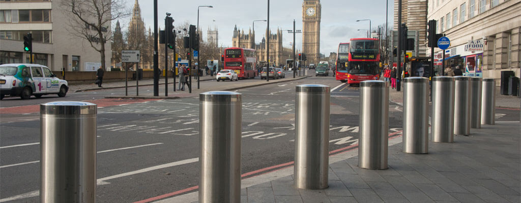 steel safety bollards Construction Noted