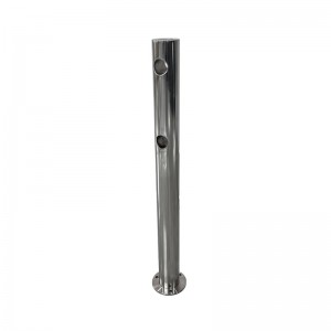 Traffic Bollard Crowd Control Rope Poles Stands Fixed Bollard Silver Post Barrier Stanchion