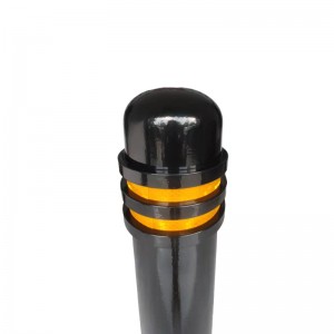 Factory Cheap Hot Stainless Steel Fixed Bollards with Yellow Reflective Tape for Roadway