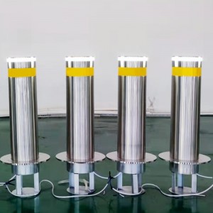 OEM Customized OEM Support Stainless Steel Polished Finish Post Safety Fixed Warning Outdoor Manual Street Bollard