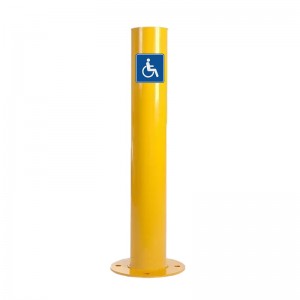 Bezpečnostná bariéra galvanizované a práškovo lakované OEM žlté stĺpiky