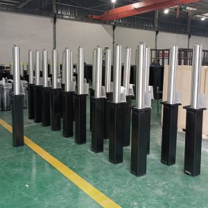 Stainless Steel Manual Lift Assist Rising Post Vehicle Access Control Steel Pipe Telescopic Bollards