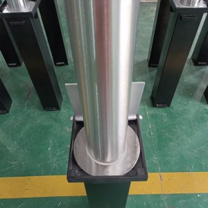 Stainless Steel Manual Lift Assist Rising Post Vehicle Access Control Steel Pipe Telescopic Bollards