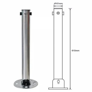 ODM Factory Traffic Road Safety Barrier Parking Electric 304 Stainless Steel Rising bollard