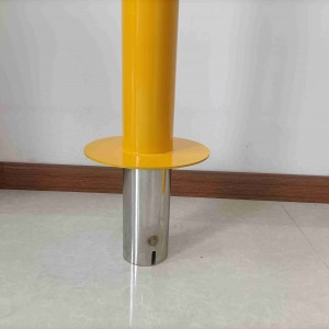 China Cheap price High Security Factory Price Metal Road Safety Barrier Automatic Electric Hydraulic Rising Bollards Antiterrorismu