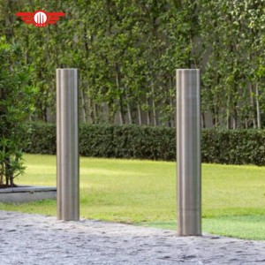 High Performance Durable SUS 304 Dome Top Stainless Steel Bike Bollard for Security