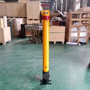 Carbon Steel Metal Traffic Manual Surface Mounted Durable Defensive Removable Safety Bollard