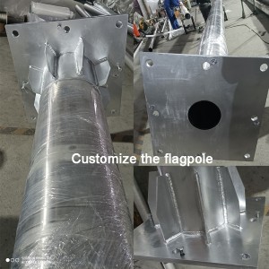 ເສົາທຸງການຄ້າກາງແຈ້ງຂະໜາດໃຫຍ່ສຸດ 100m Flag Mast Automatic Aluminum Alloy Flagpole