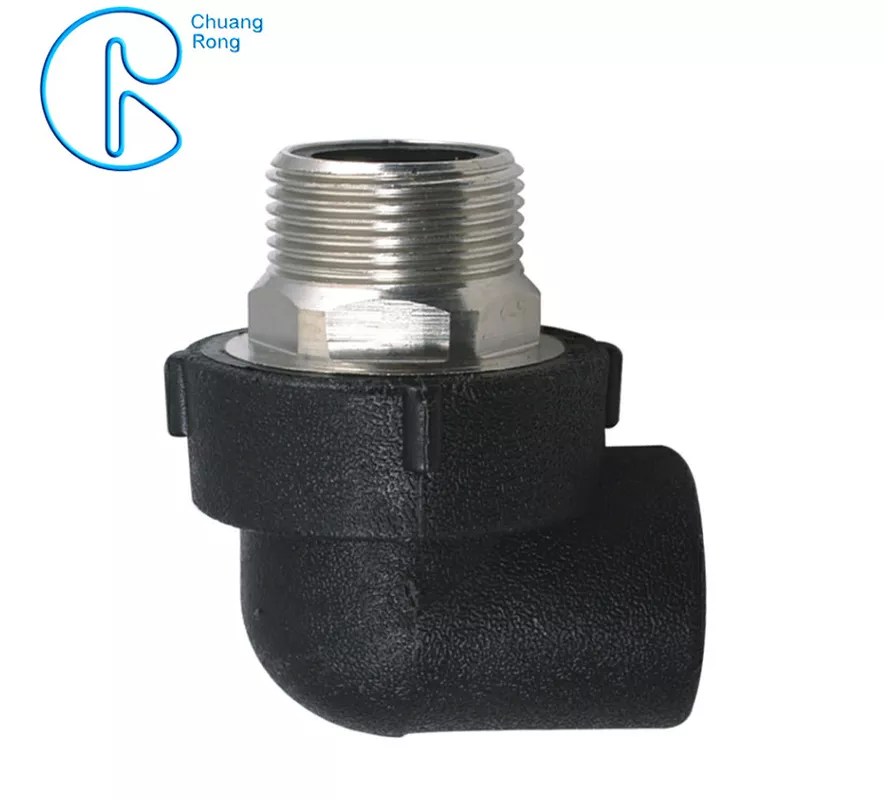 China Wholesale Socket Fusion Fittings Manufacturers –  PE100 PN16 SDR11 HDPE Socket Fusion Fittings Male Elbow for Water Supply – CHUANGRONG