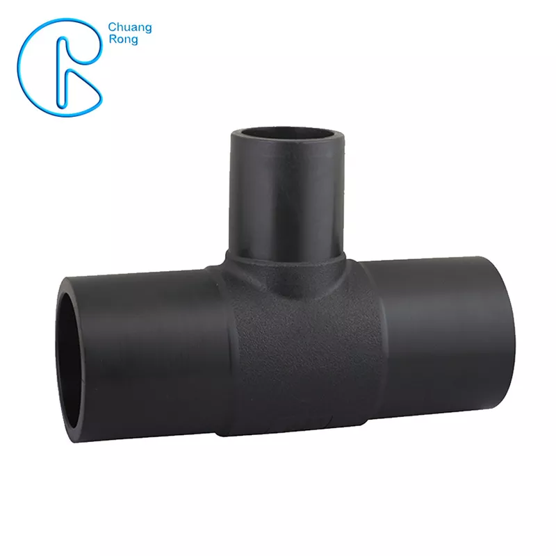 China Wholesale Hdpe Stub End Manufacturers –  Quick Delivery Hdpe Fusion Fittings Pn16 Buttfusion Fittings Black Reducer Tee – CHUANGRONG