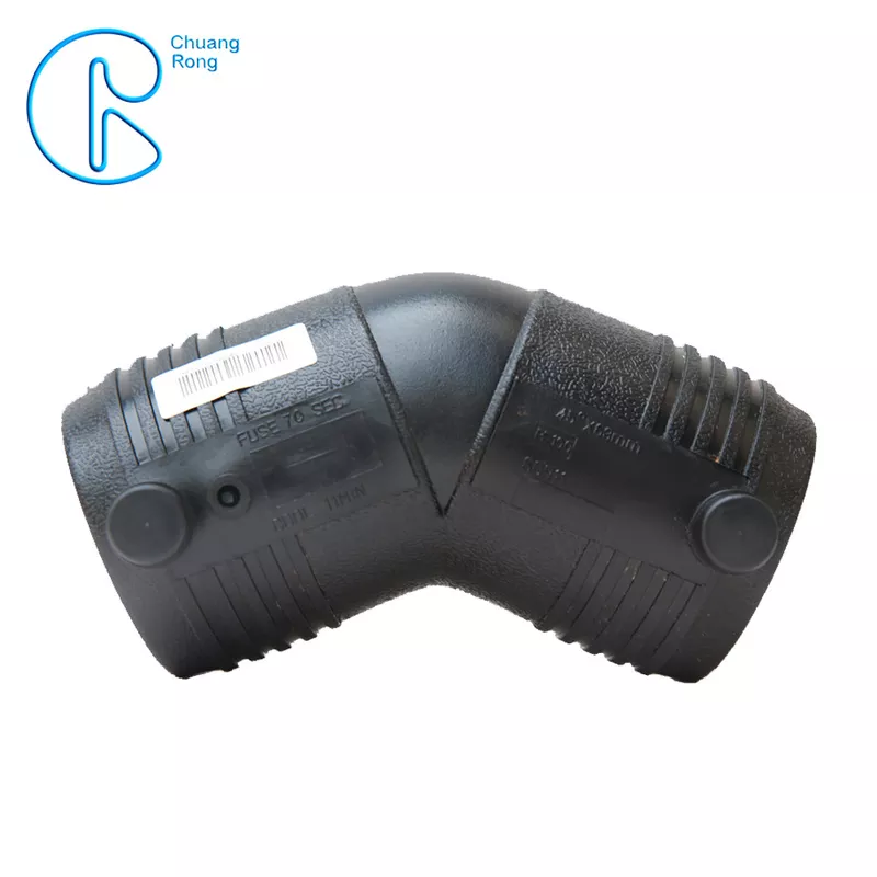 Custom HDPE Electrofusion Fittings , 110mm Electrofusion HDPE 45 Degree Elbow