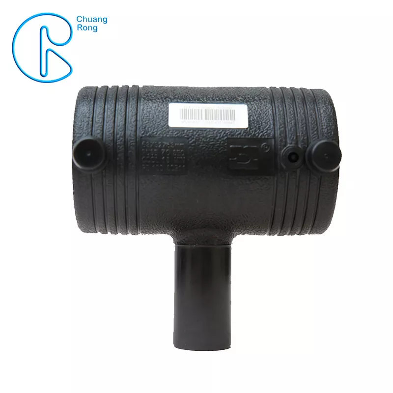 Injection Molding HDPE Electrofusion Fittings PN16 SDR11 PE100 Reducing Tee For Water /Oil Tubing