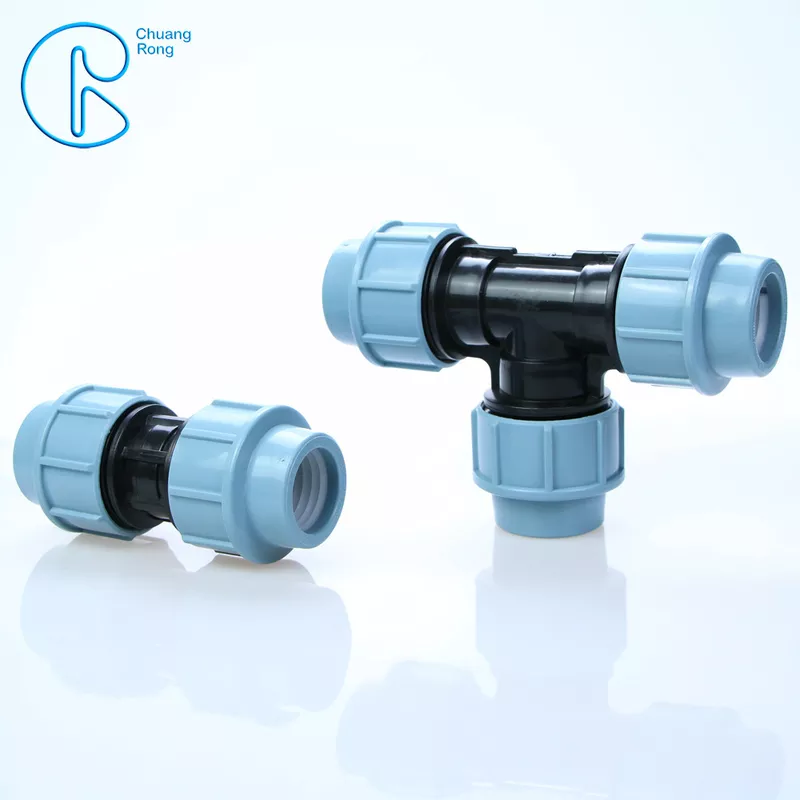 Irrigation 20 – 110 MM High Density PP Fitting Tee For Quick Connection