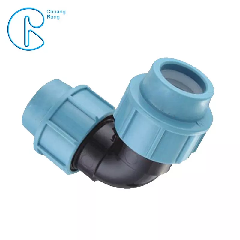 Plastic PN16 Polypropylene Elbow Fitting Water Pipe Tube Joint Chemical Resistant