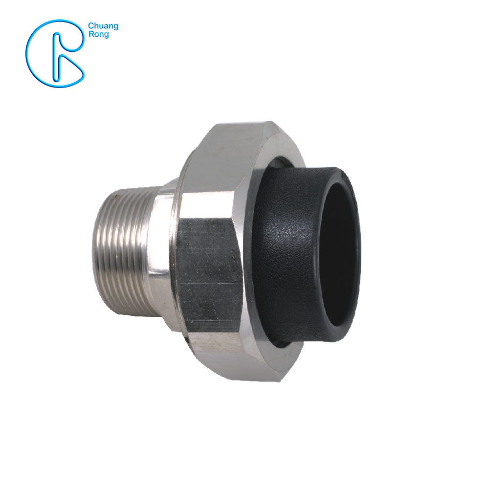 PE100 PN16 SDR11 HDPE Male Thread Union For Food And Chemical Industry