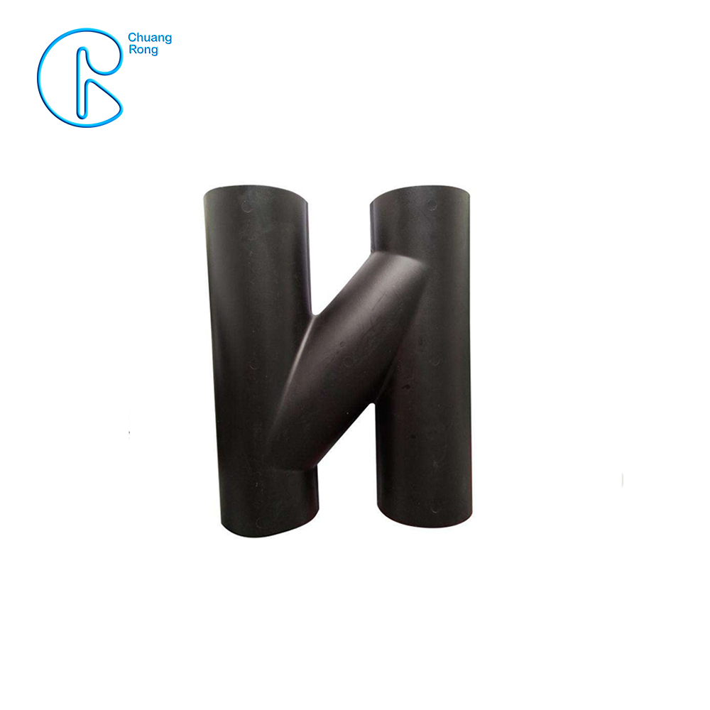 China Wholesale Hdpe Drainage Pipe Quotes –  PN6 110mm 90 Plastic pipe HDPE Draining Fittings Siphon H tube – CHUANGRONG