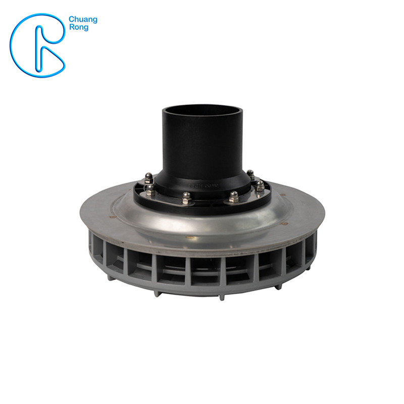 PN6 50mm 90mm 110mm HDPE Drainage Fittings Siphon  Pluvia  Roof  Outlet for Gutters Featured Image
