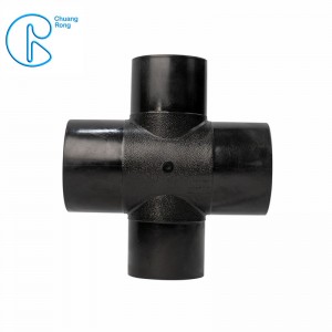 China Wholesale Polyethylene Fittings Suppliers Quotes –  63-355mm Hdpe Fusion Fittings , Hdpe Cross With 4 Way Connection Holes – CHUANGRONG