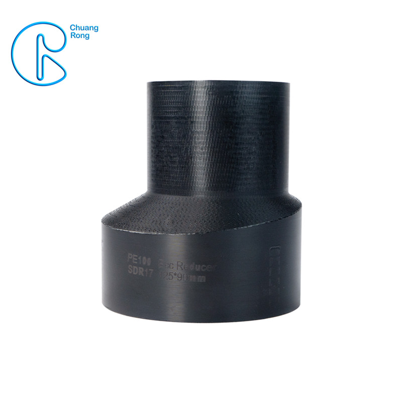 PE100 Large Size Machined Eccentric Reducer Butt Welding  HDPE Pipe Fittings