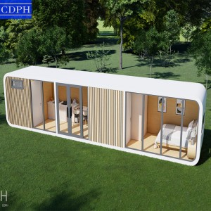 CDPH Large capacity 40 ft modern design apple cabin house for living and vacation