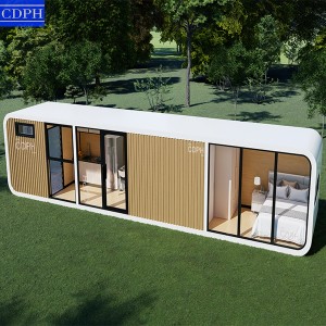 Modern Popular Prefab House Luxury Steel Structure Container Hotel Mobile Working House Camping House Office Pod Apple Cabin