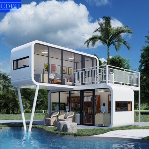 prefabricated container house prefab steel structure popular apple cabin