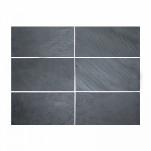 Building Material Natural Slate Stone / Irregular Square Thick Grey Black Slate Paver Stone For Outdoor Landscape Floor Decoration