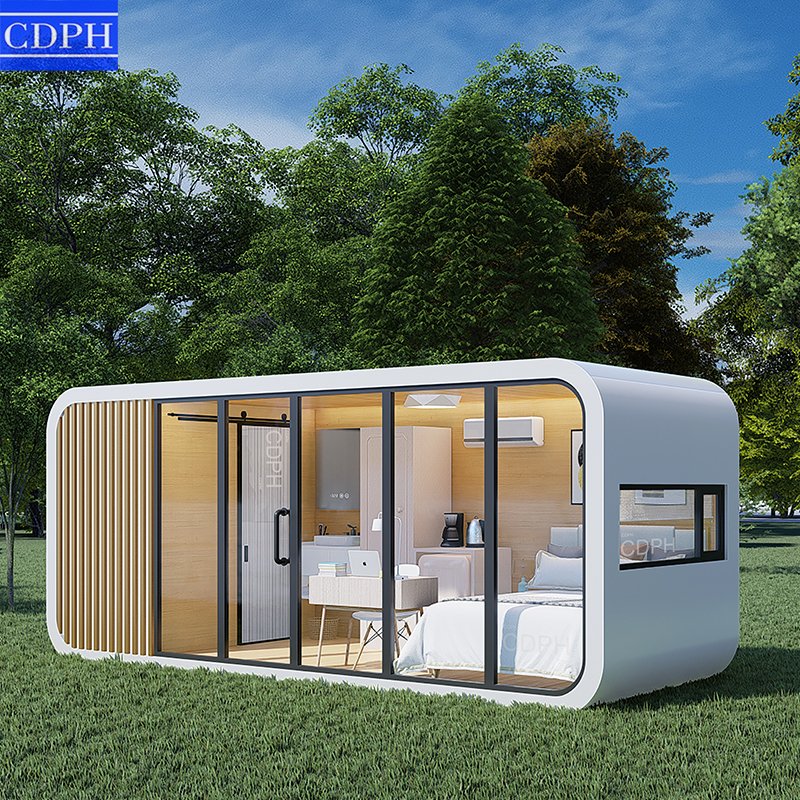 China Modern Luxury Design Prefabricated Steel Structure Apple Cabin House for Sale Featured Image