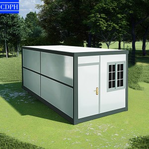 20ft/40ft cheap price fast install prefab office expandable folding container house with bathroom and toilet for sale