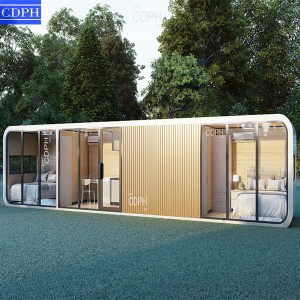 Modern Popular Prefab House Luxury Steel Structure Container Hotel Mobile Working House Camping House Office Pod Apple Cabin