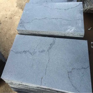 Black Lava Basalt Stone with Pores / Polished/ Honed /Brushed /Pavement Stone / Garden Step Stone / Breath Lava Stone for Courtyard and Lawn
