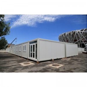 Manufacturer of China Easy Install Sandwich Metal Flat Pack Set Container Home Prefab Houses