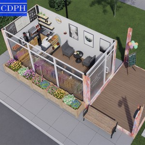 China popular new design prefab modular homes container coffee shop tiny house shipping container home for sale