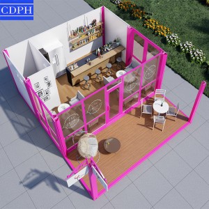 Low Cost Portable Urban Panel Bungalow Bar Plastic Garden One Room Home Prefab Houses