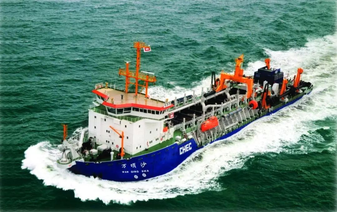 The application of CDSR dredging hoses on the “Wan Qing Sha”