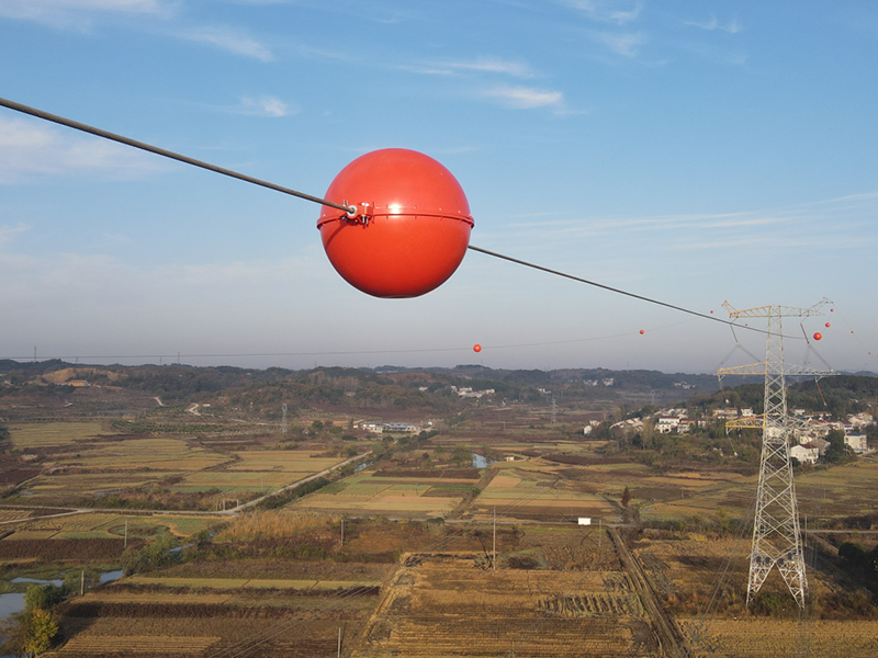 Huanggang područje 500KV visokonaponski prijenos energije Aviation Warning Spheres projekt