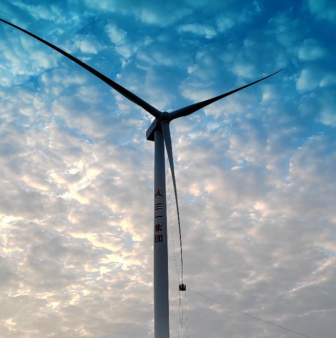 Turbina me erë SANY Lloji i Energjisë Diellore Një Projekt Dritash penguese me intensitet të mesëm