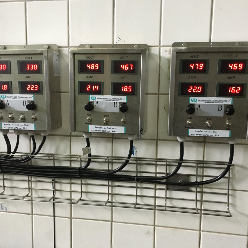 Customer Case Study: Electrocoagulation Power Supply for UAB Membraninės Technologijos LT, Lithuania