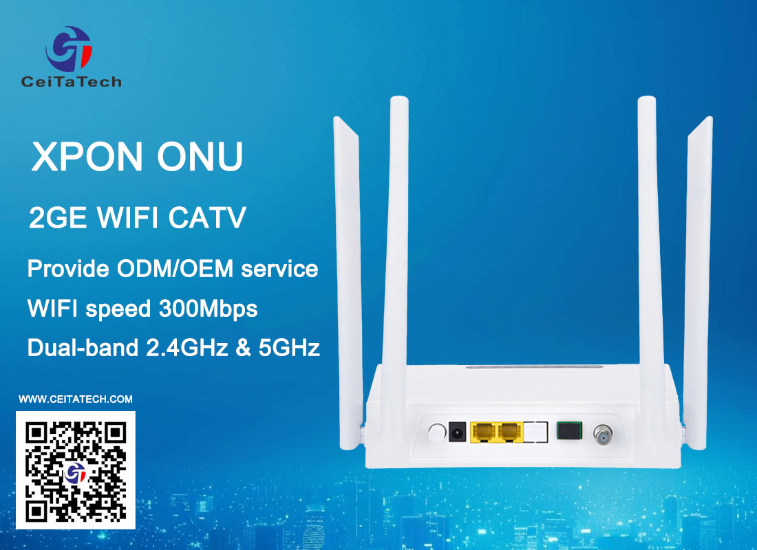 2GE WIFI CATV ONU product: one-stop home network solution