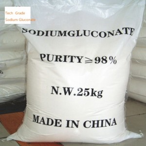 Tech Grade 98% Sodium Gluconate For Concrete Using