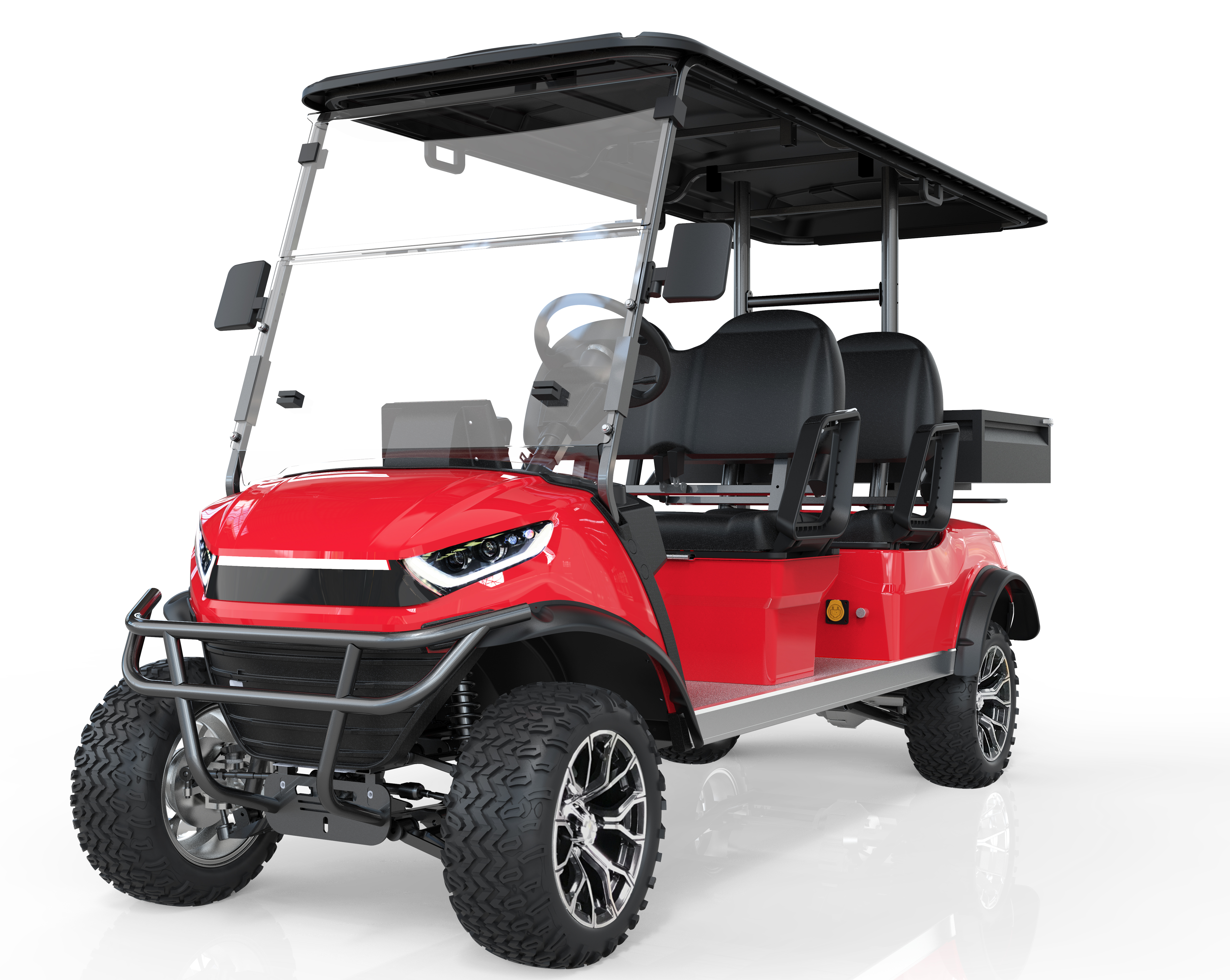 Factory Price Lifted Golf Cart 4 seater Transport Community Fashion Electrical Vehicle