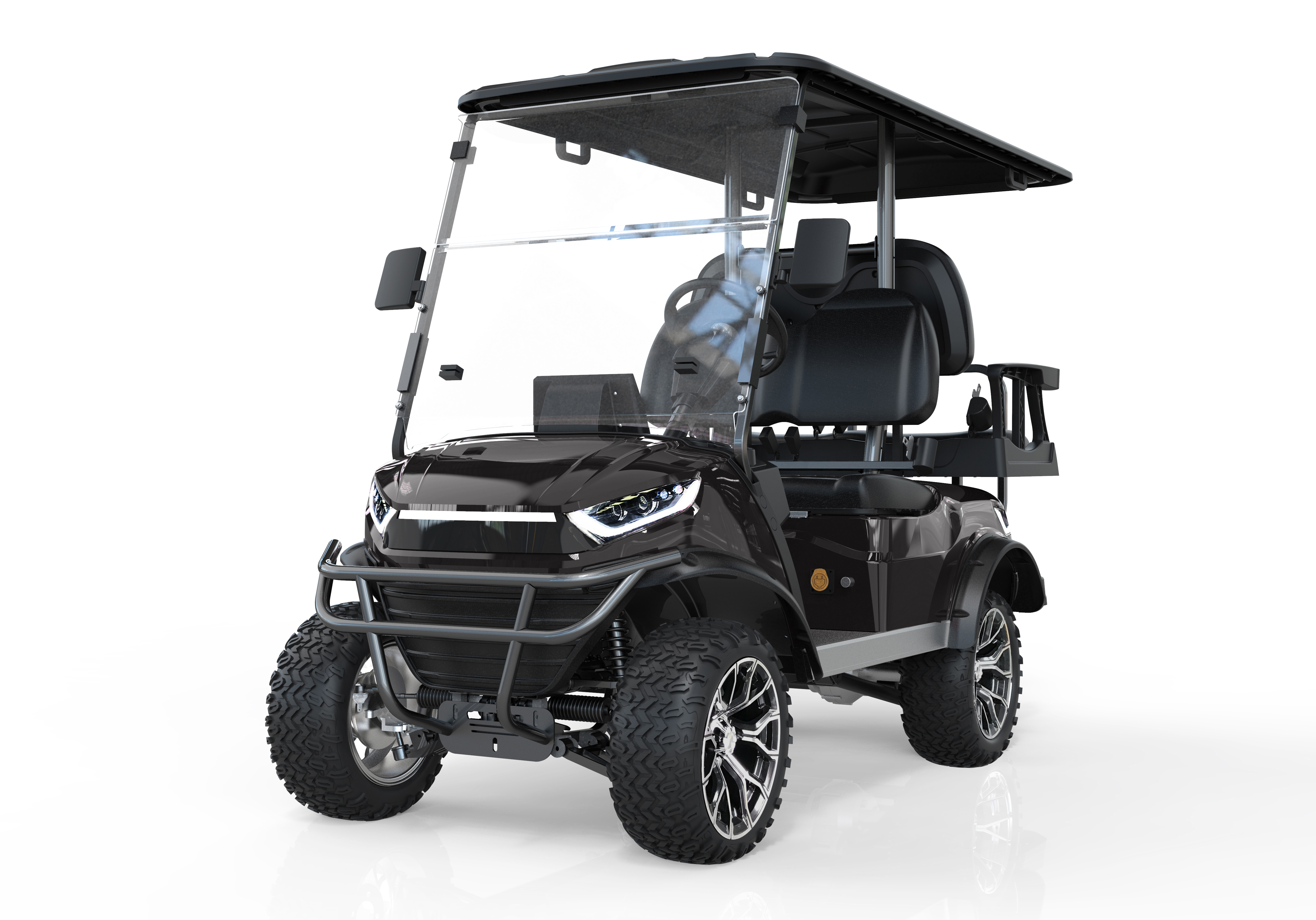 Custom Private Pwm Electric Lifted Golf Cart 4 Neeg nrog caij Suav Golf Kart kev muag khoom