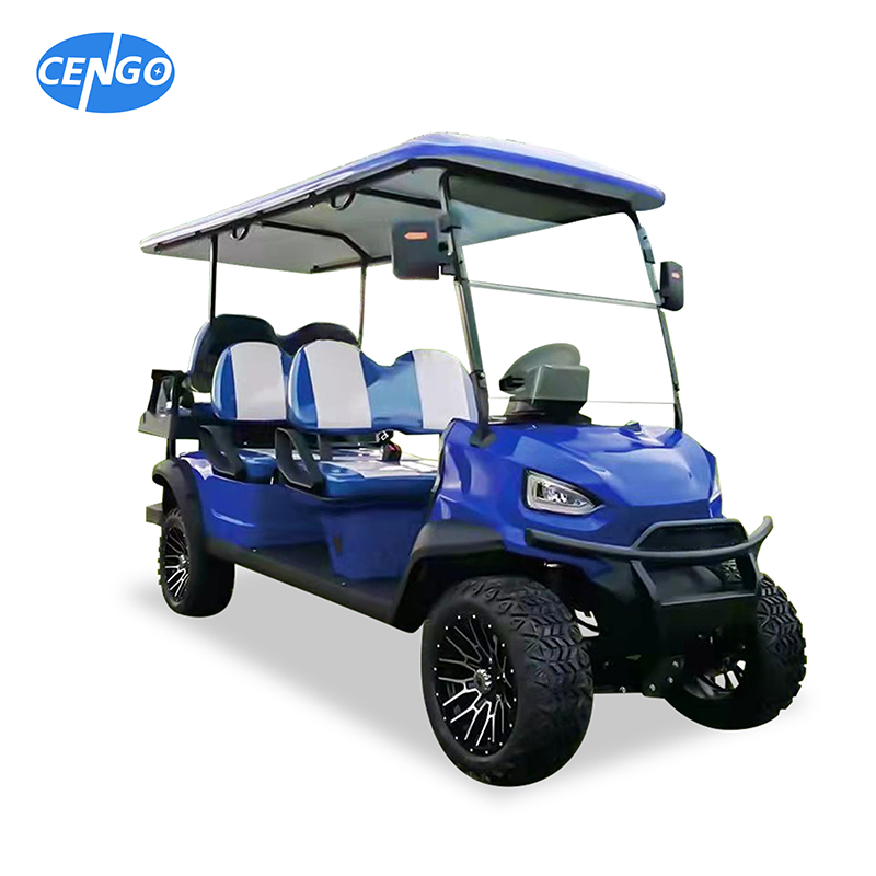 6 Seater Golf Car with 48V5KW AC Motor and Hunting Transport