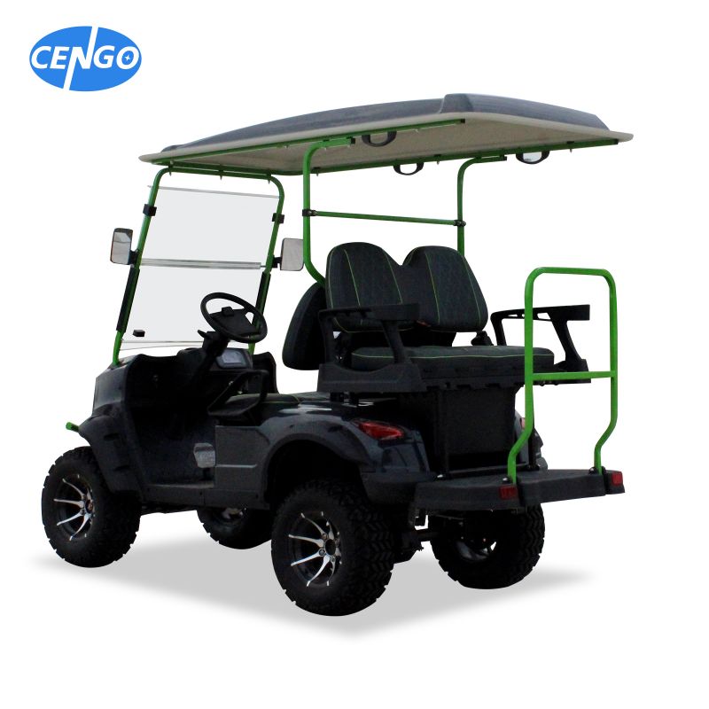 Electric Utility Cart Lifted 4 Seater with 48V5KW Ac Motor