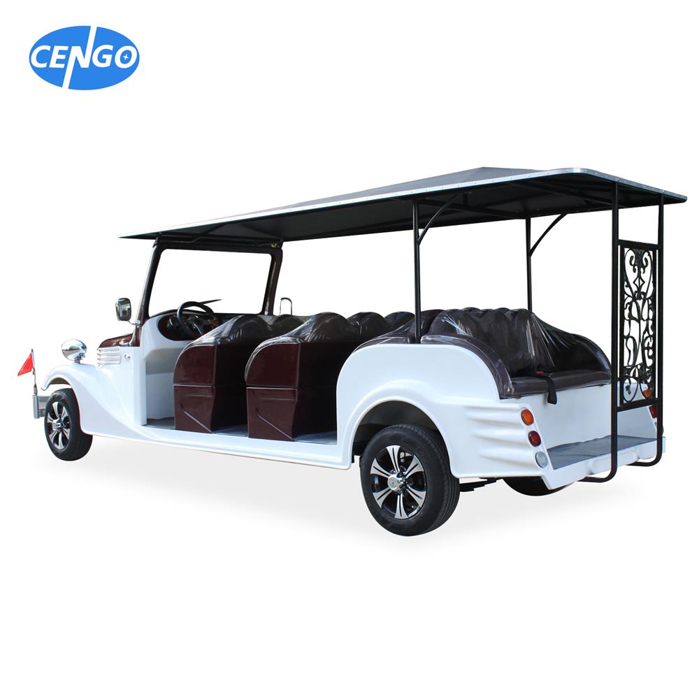 hot selling electric classic vehicle 12 passenger 48V and 72V AC system