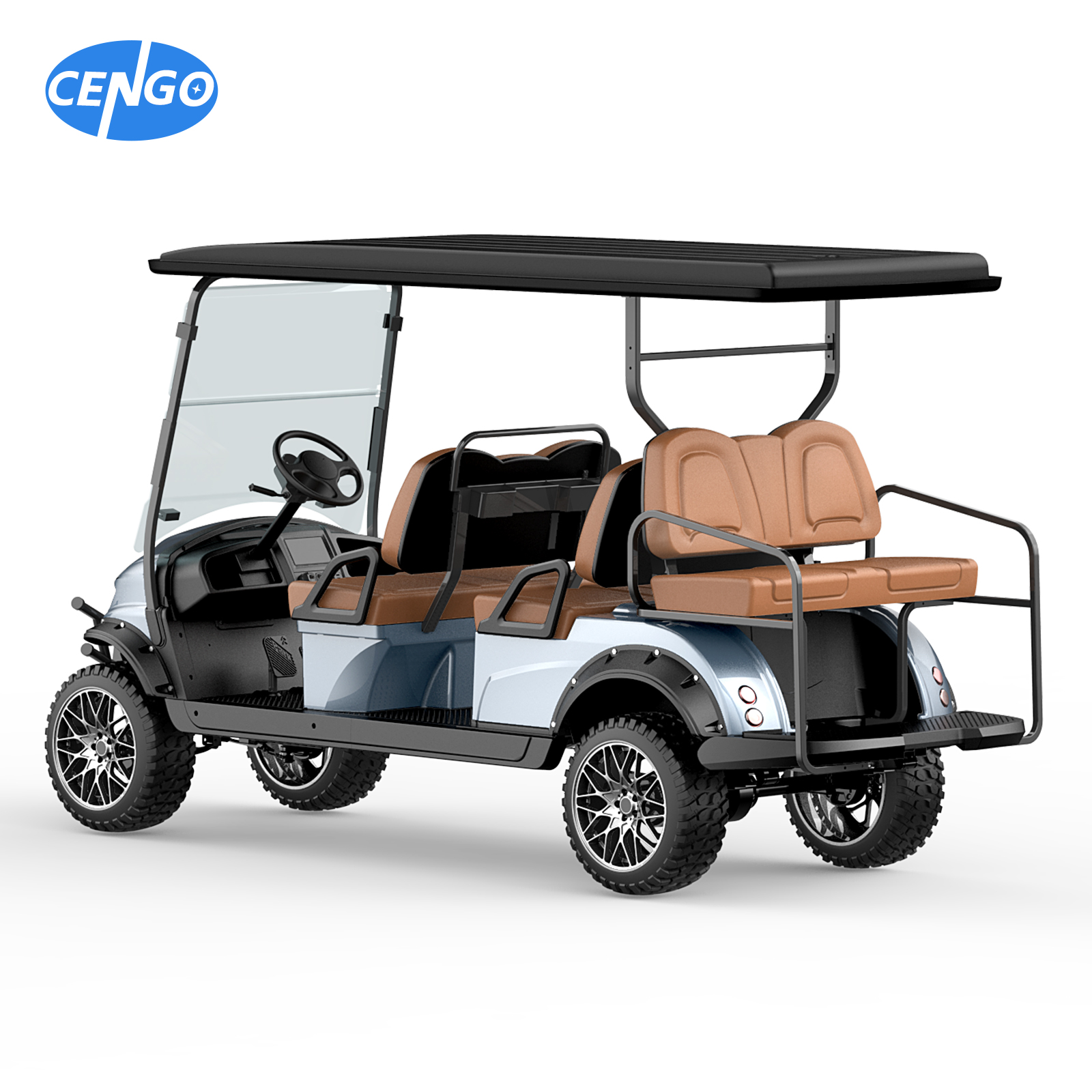Utility Golf Cart Lifted 6 Seats Off-road Golf Cart